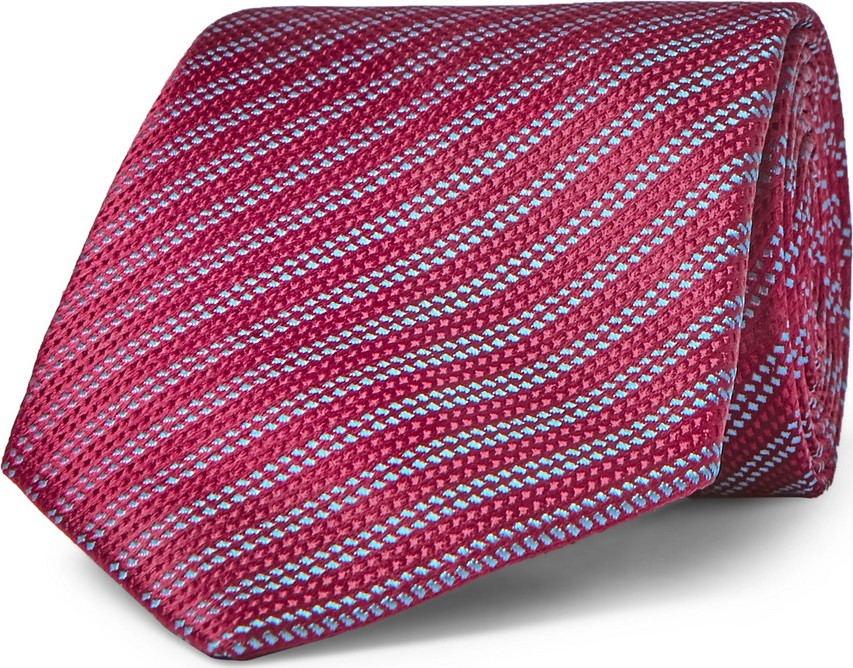 Charvet 8.5cm Striped Silk-Jacquard Tie