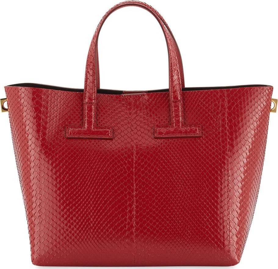 TOM FORD Mini T Python Tote Bag