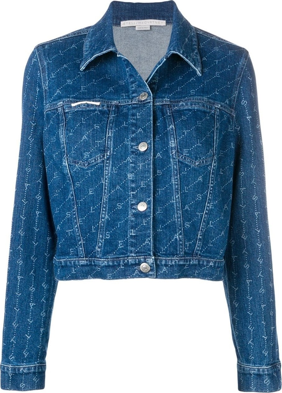 Stella McCartney monogram print denim jacket