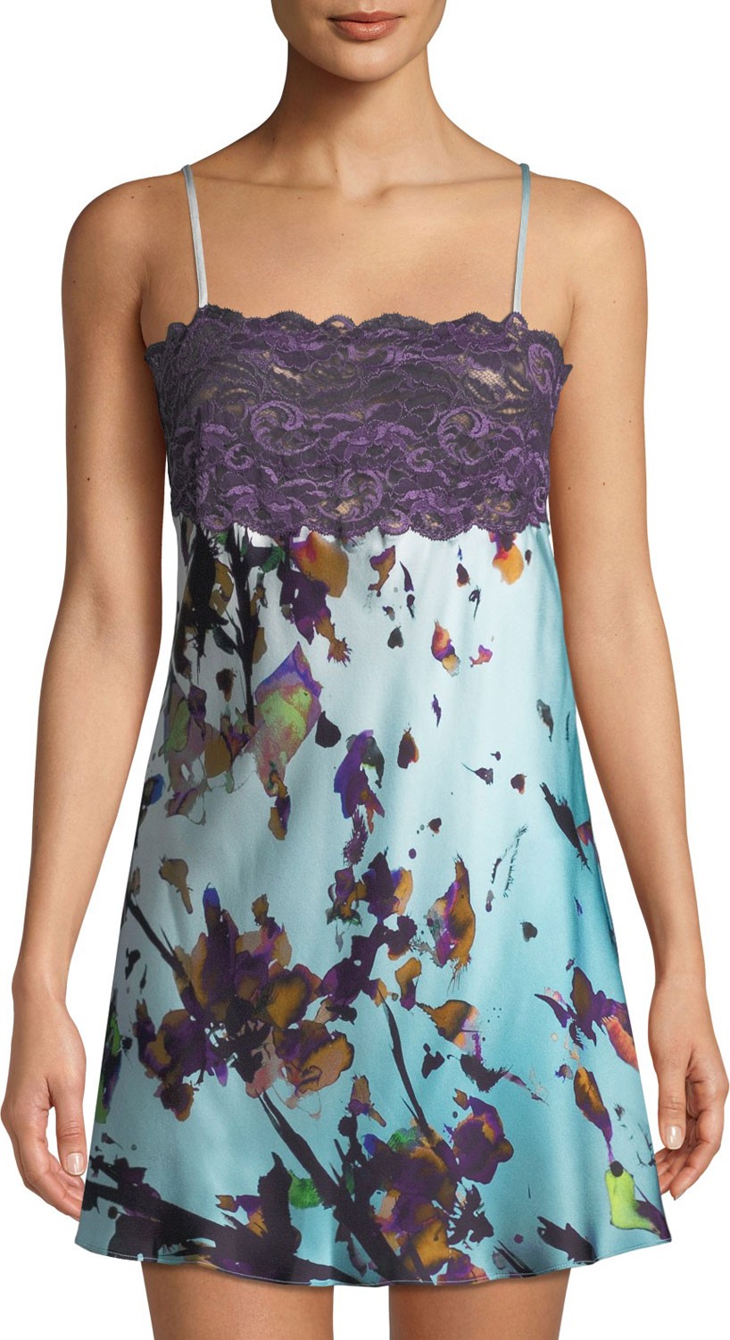 Christine Lingerie Kaleidoscope Silk Chemise