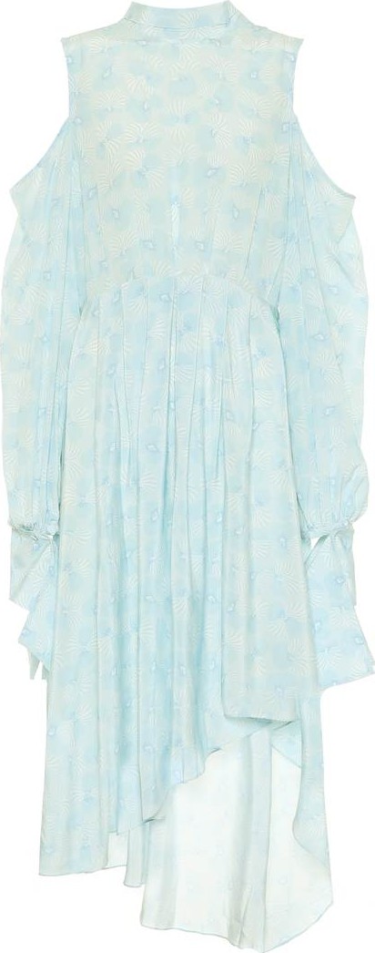 Rokh Printed silk crêpe de chine dress