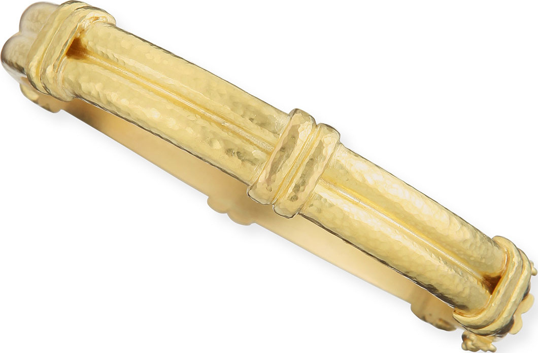 Elizabeth Locke 19k Gold Banded Bangle Bracelet