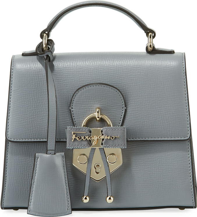 Salvatore Ferragamo Funny Lock Leather Crossbody Day Bag