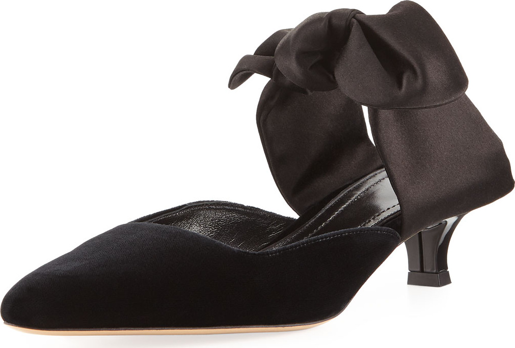 THE ROW Coco Bow-Tie Mule Pump