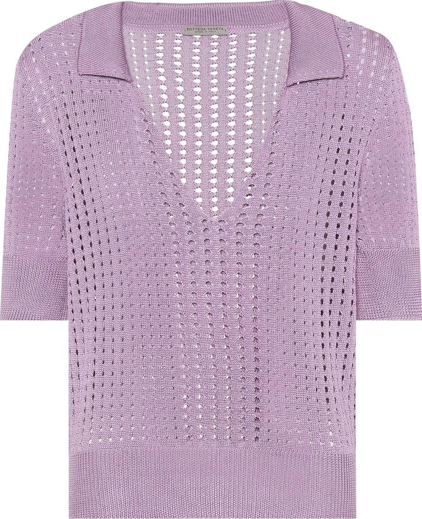 Bottega Veneta Knitted silk top