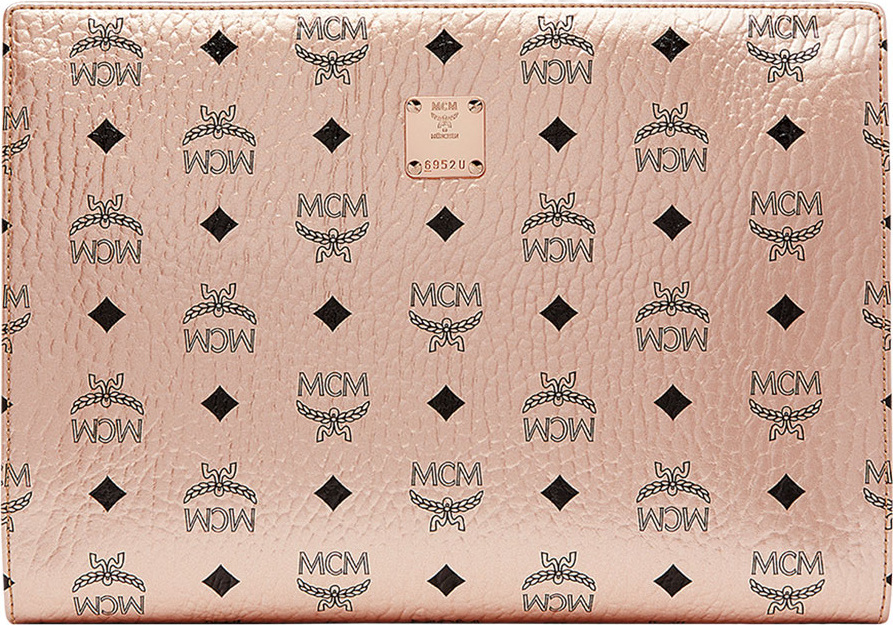 MCM Original Visetos Medium Pouch Bag