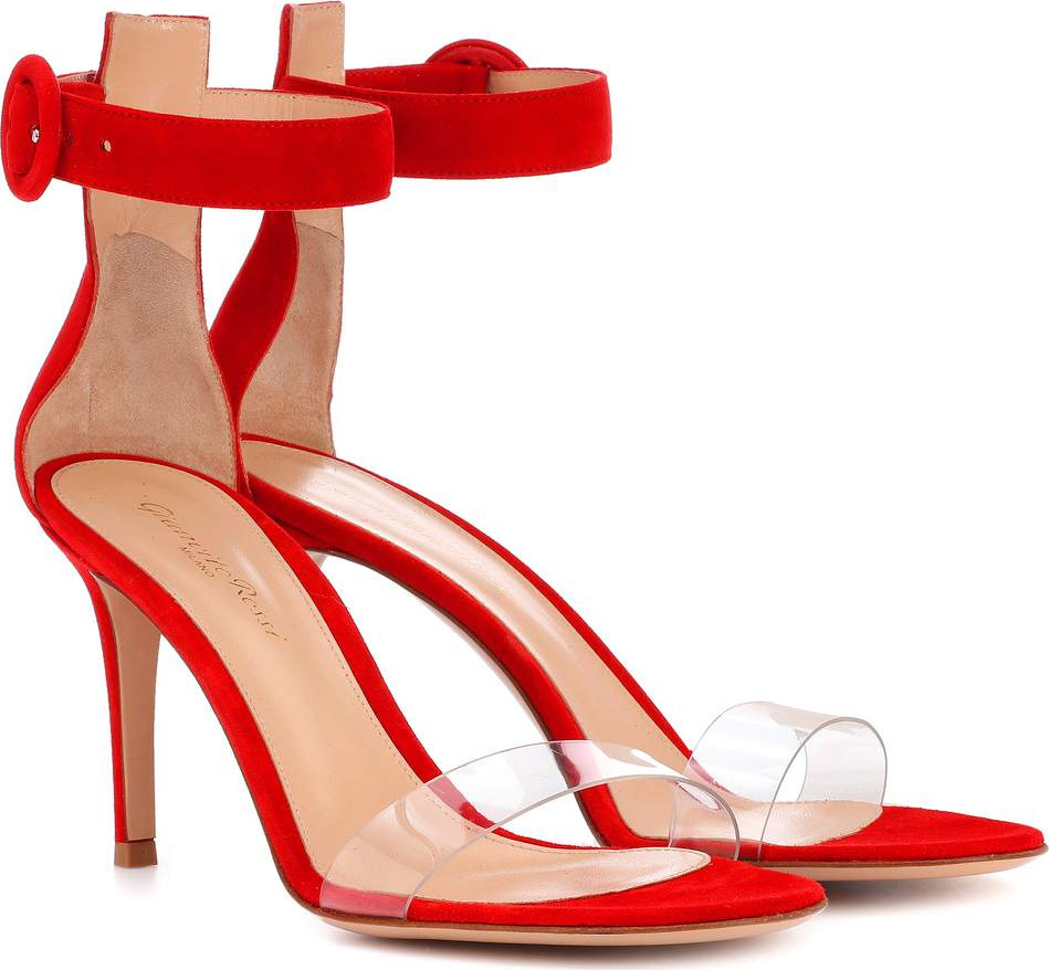 Gianvito Rossi Stella 85 suede sandals