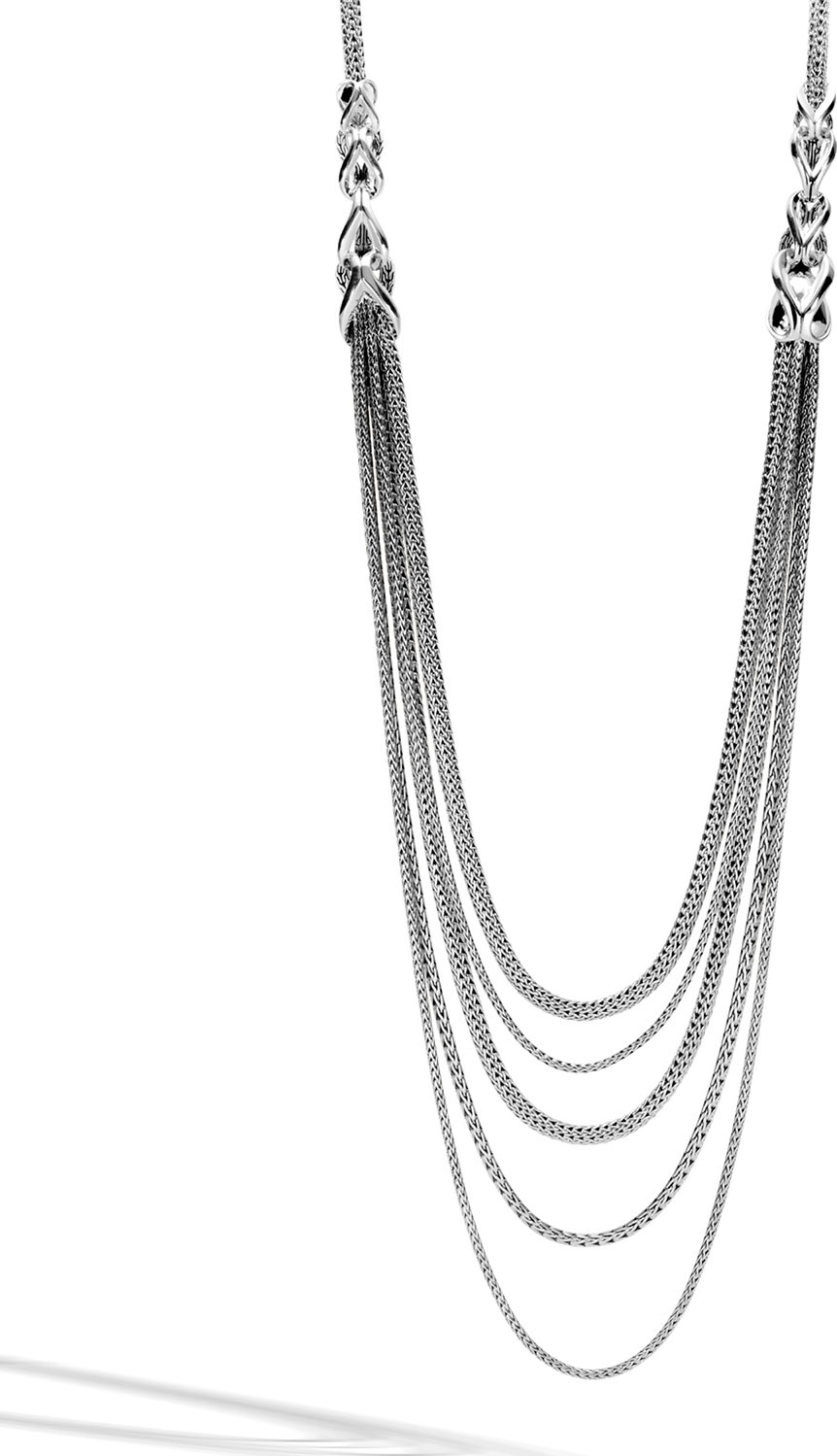 John Hardy Classic Chain Asli Link Bib Necklace