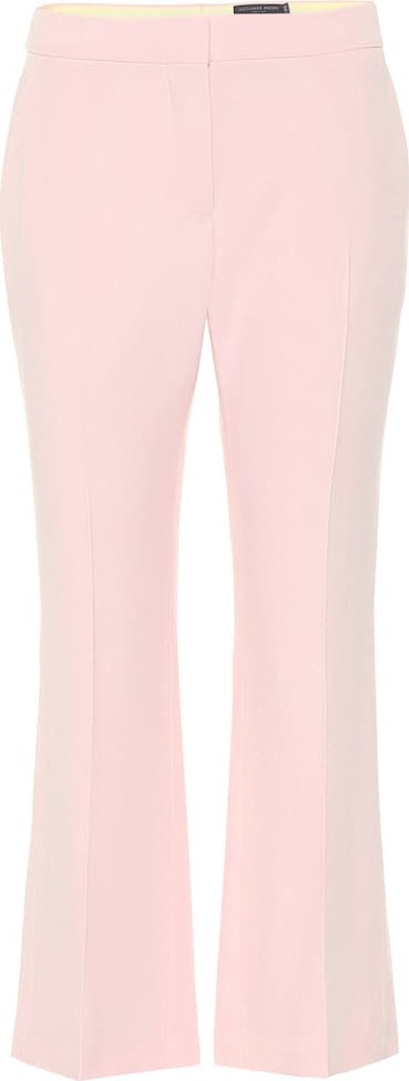 Alexander McQueen Cropped crêpe pants