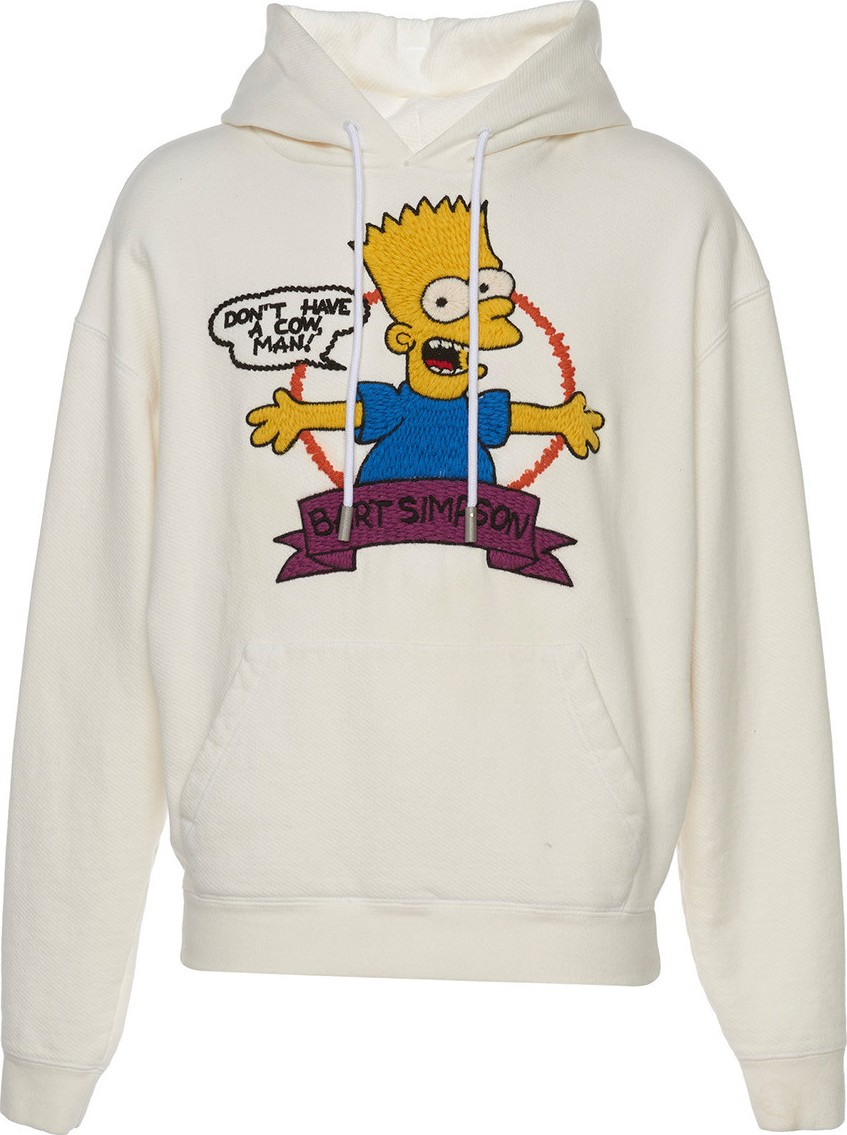 Off White OFF-WHITE X THE SIMPSONS BART embroidered hoodie