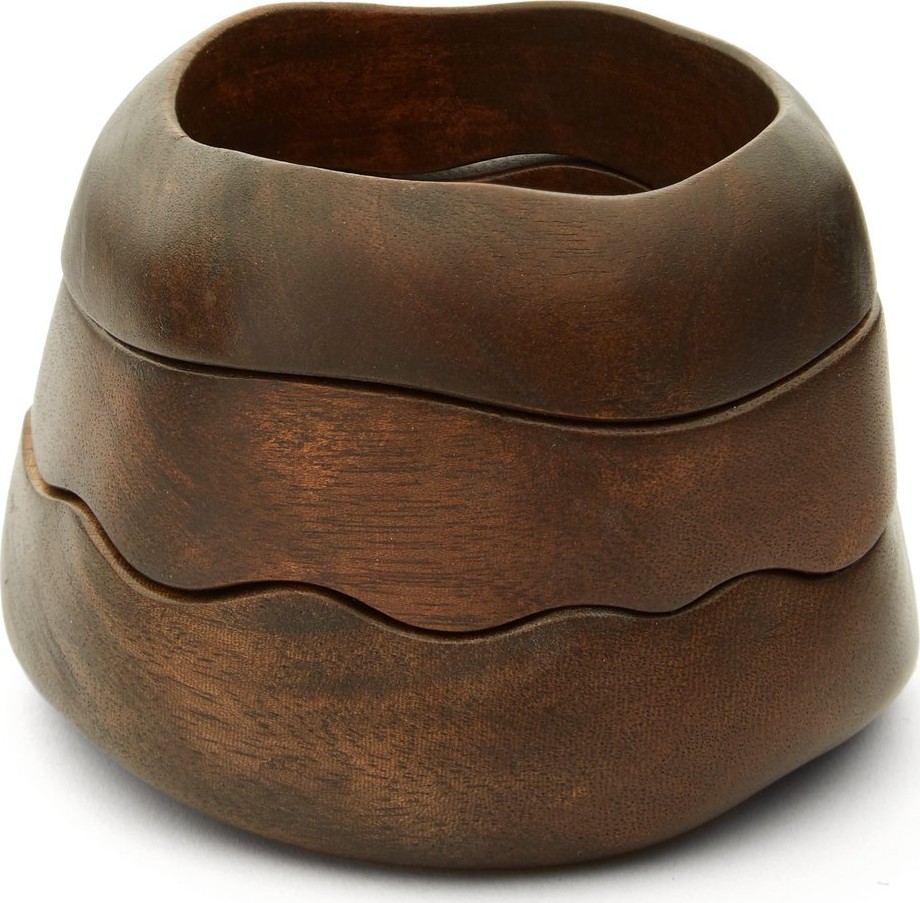 Vanda Jacintho Set of three Wavewood stacking bracelets