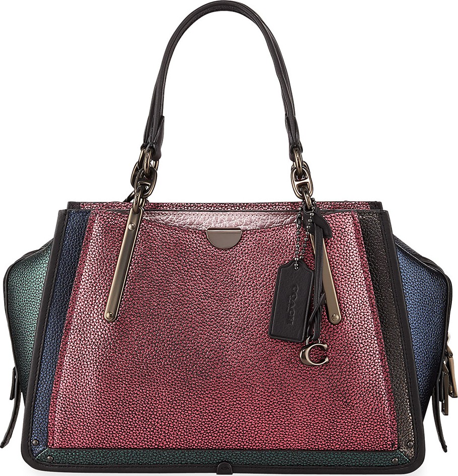 COACH 1941 Dreamer Colorblock Metallic Tote Bag