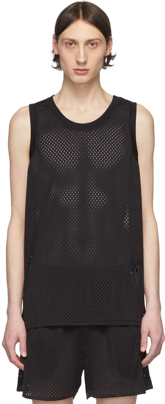Rick Owens Black Champion Edition Tank Top