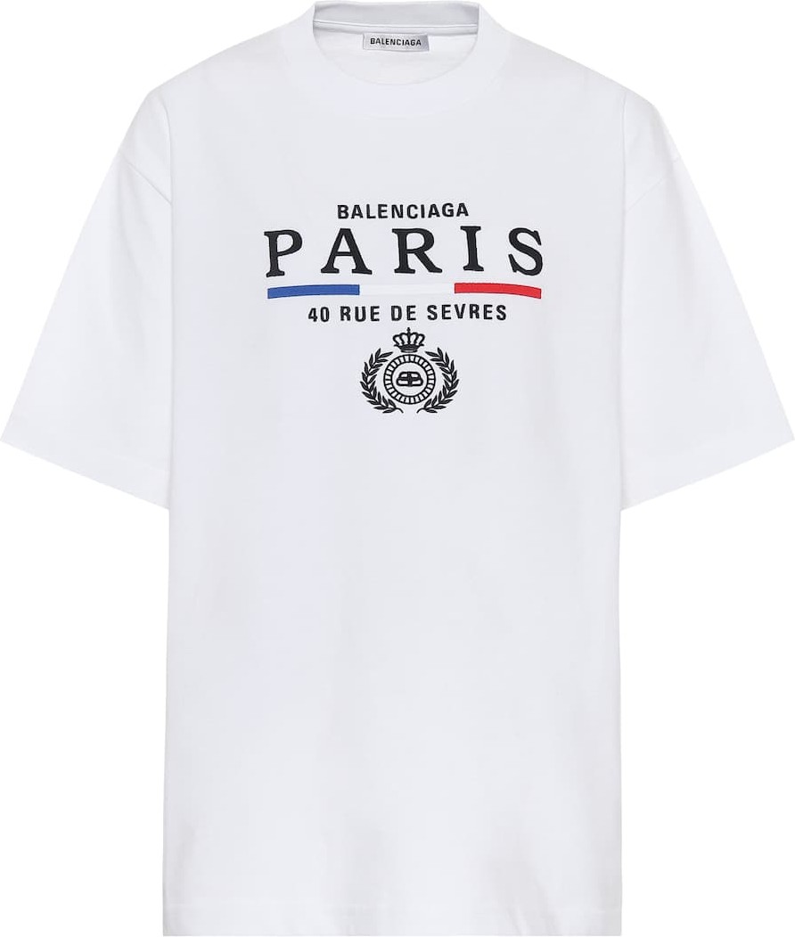 Balenciaga Paris Flag cotton T-shirt