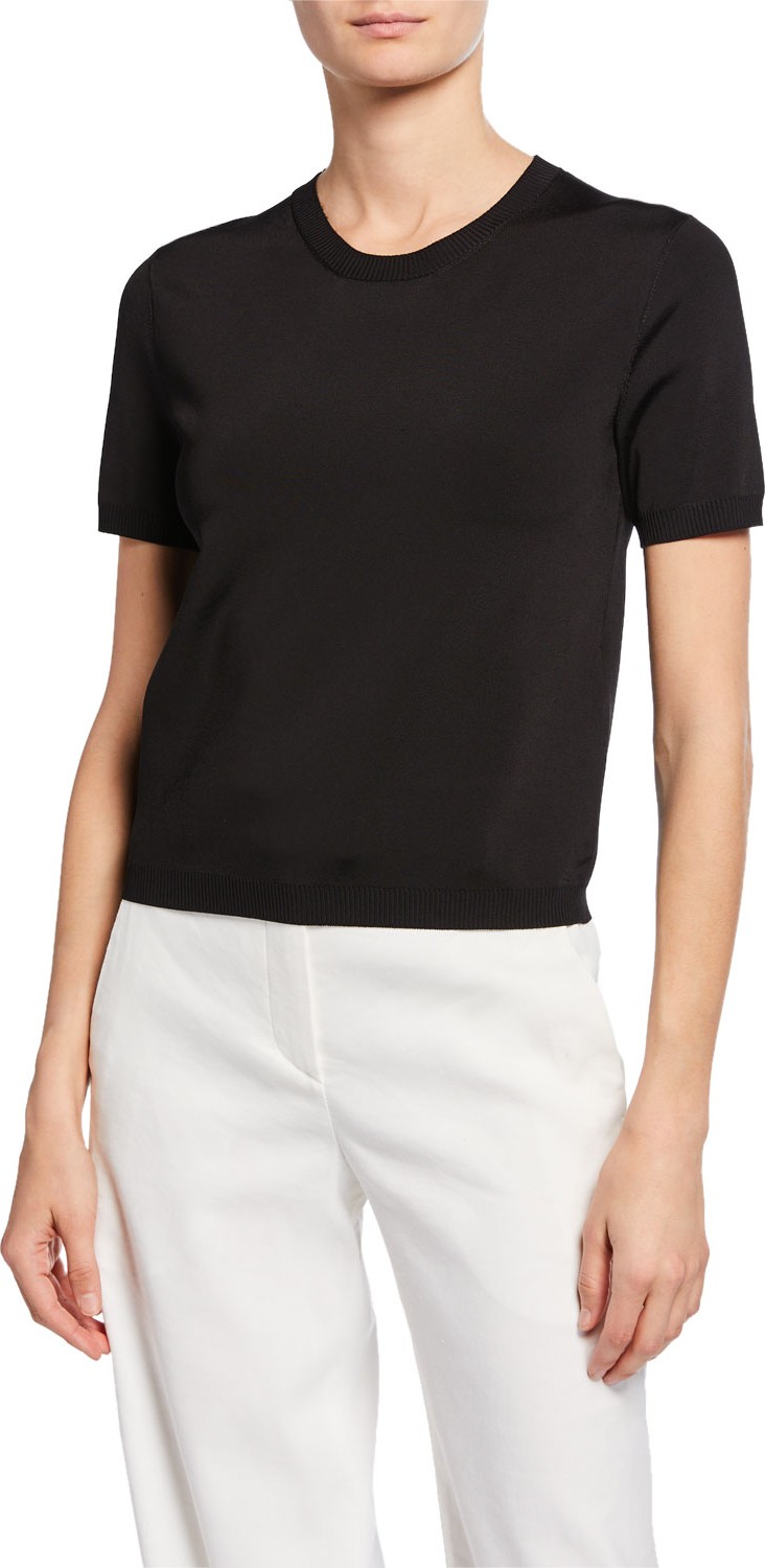 Ralph Lauren Short-Sleeve Crewneck Sweater Ralph Lauren Short-Sleeve Crewneck Sweater