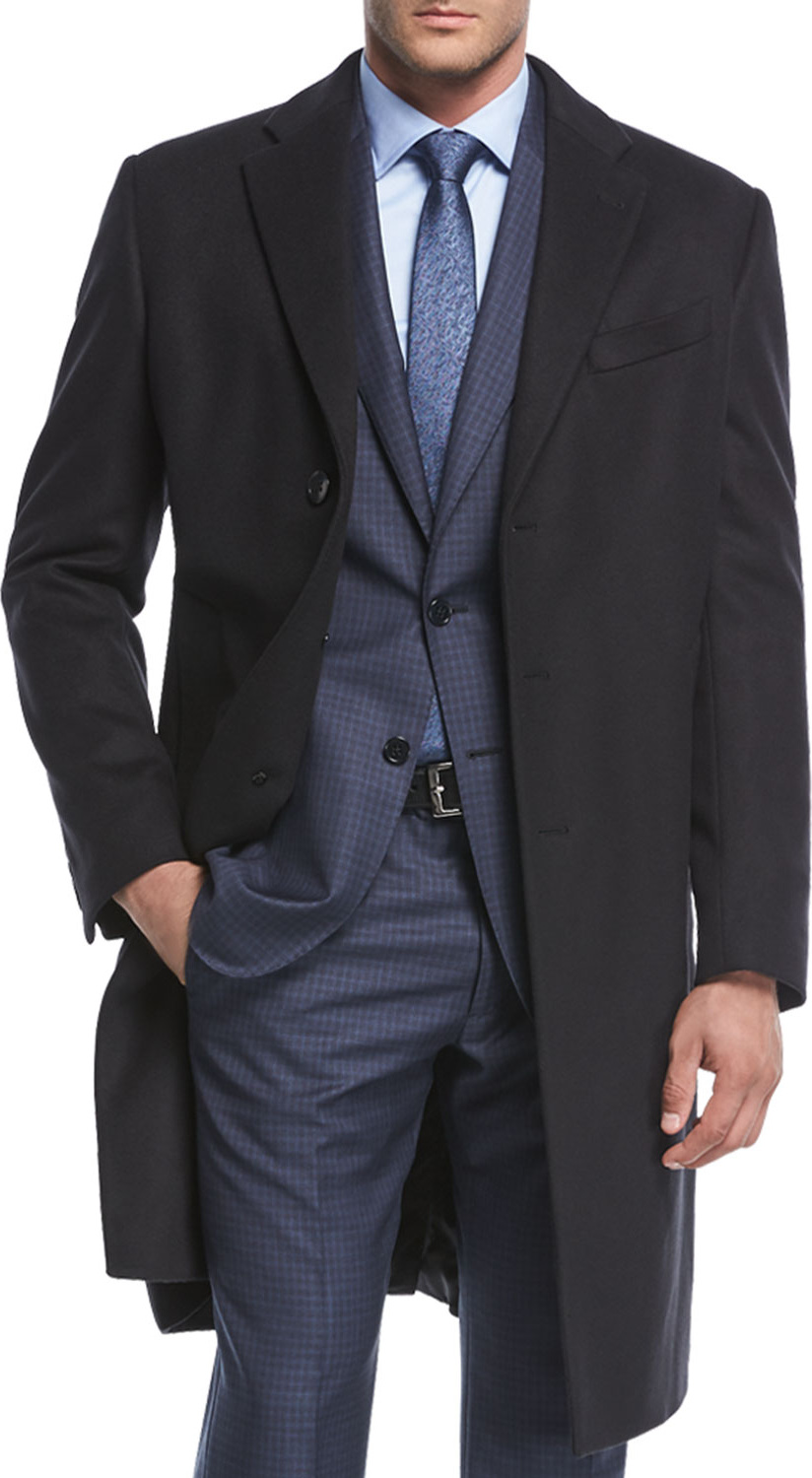 Armani Collezioni Wool-Blend Top Coat