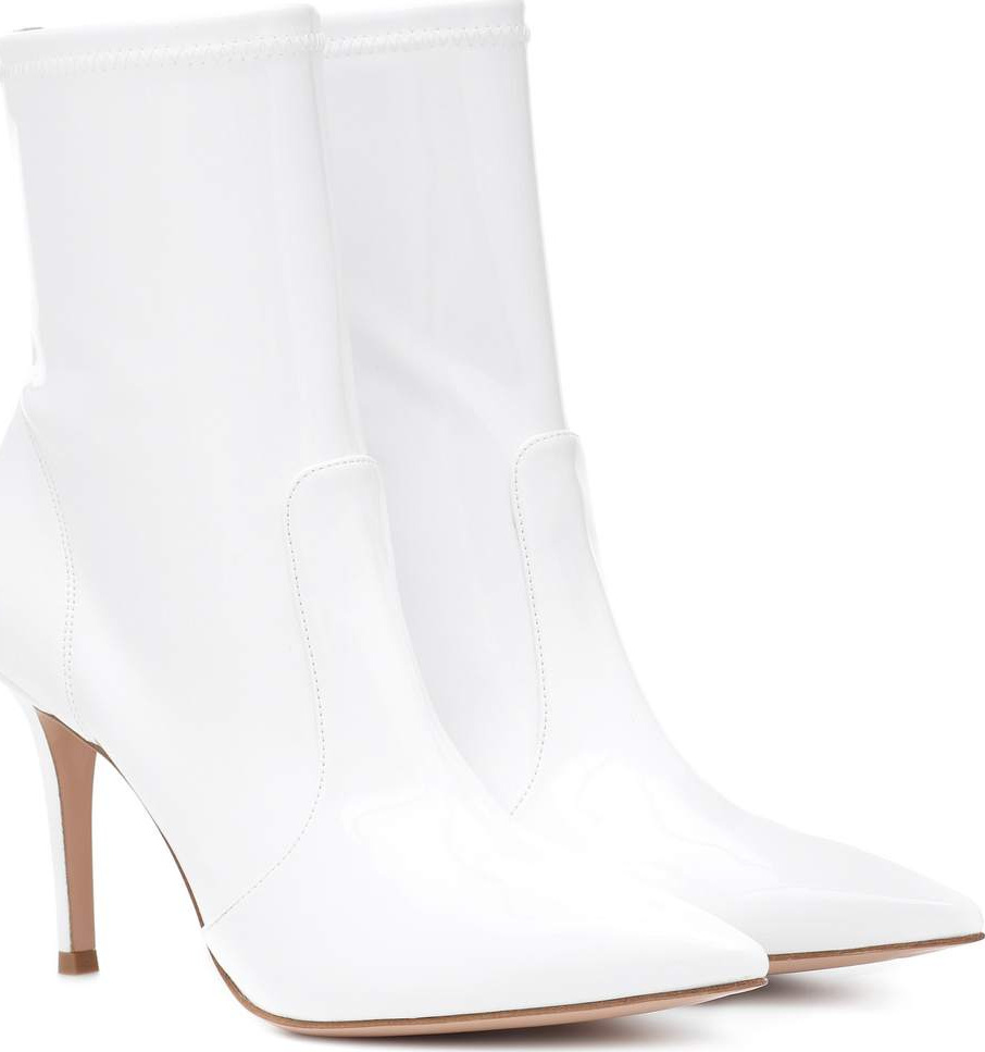 Gianvito Rossi Imogen vinyl ankle boots