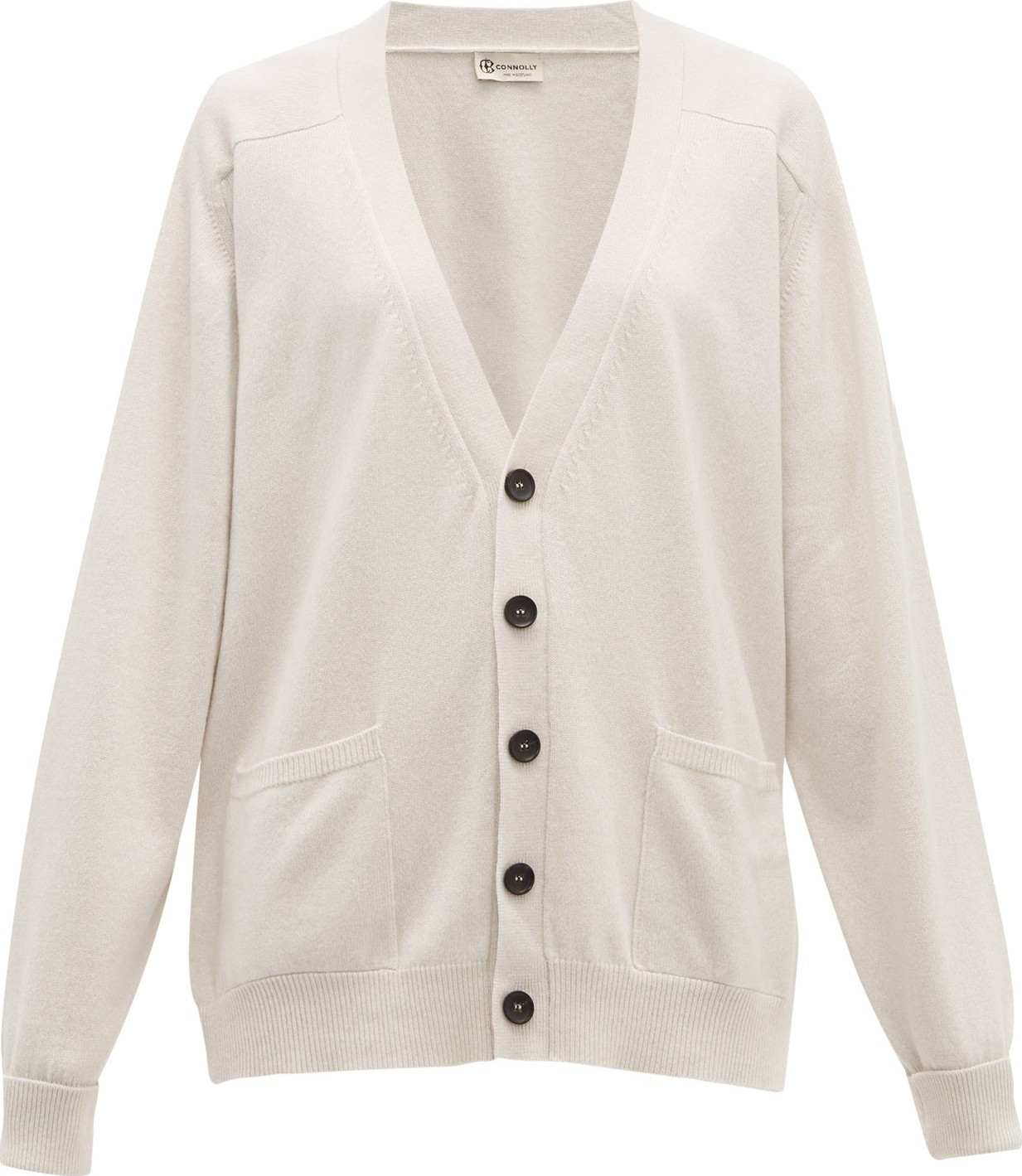 Connolly Patch-pocket cashmere cardigan