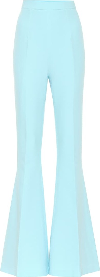 Safiyaa Hallie crêpe high-rise flared pants