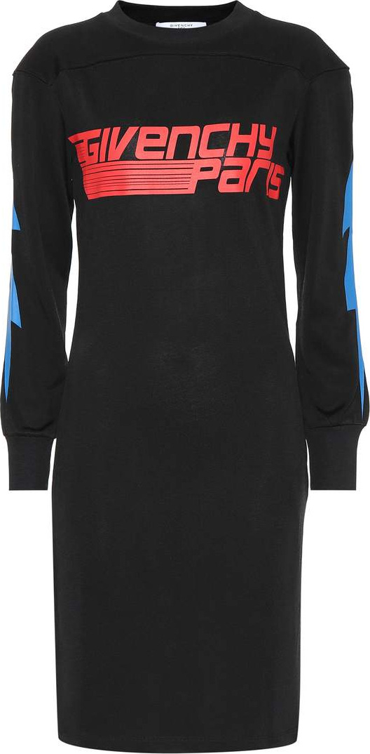 Givenchy Printed cotton-blend sweater dress