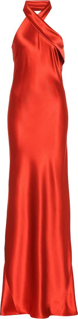 Galvan Pandora silk satin gown