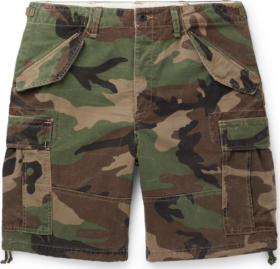 Polo Ralph Lauren Camouflage-Print Cotton Cargo Shorts