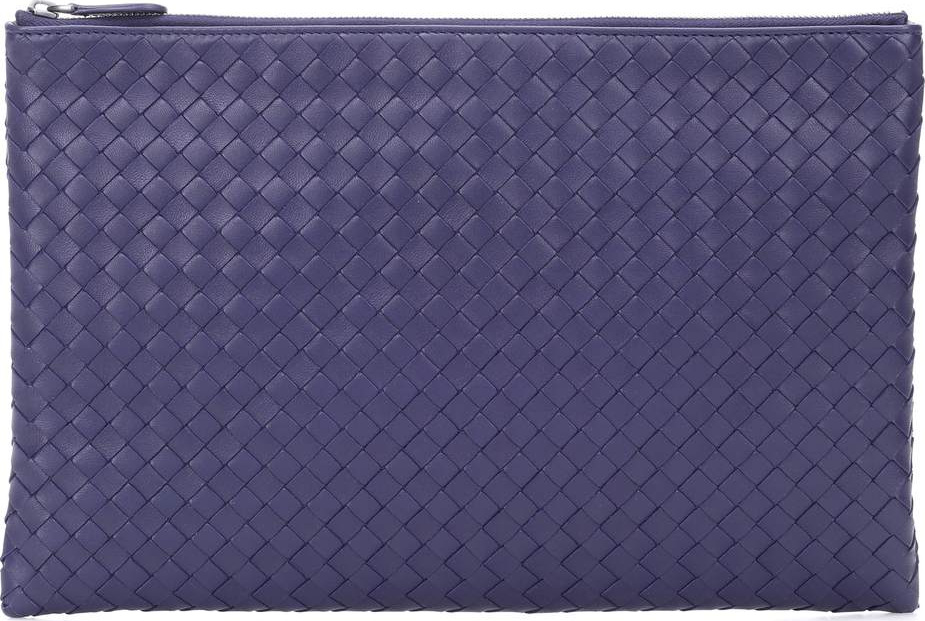Bottega Veneta Biletto Intrecciato leather clutch