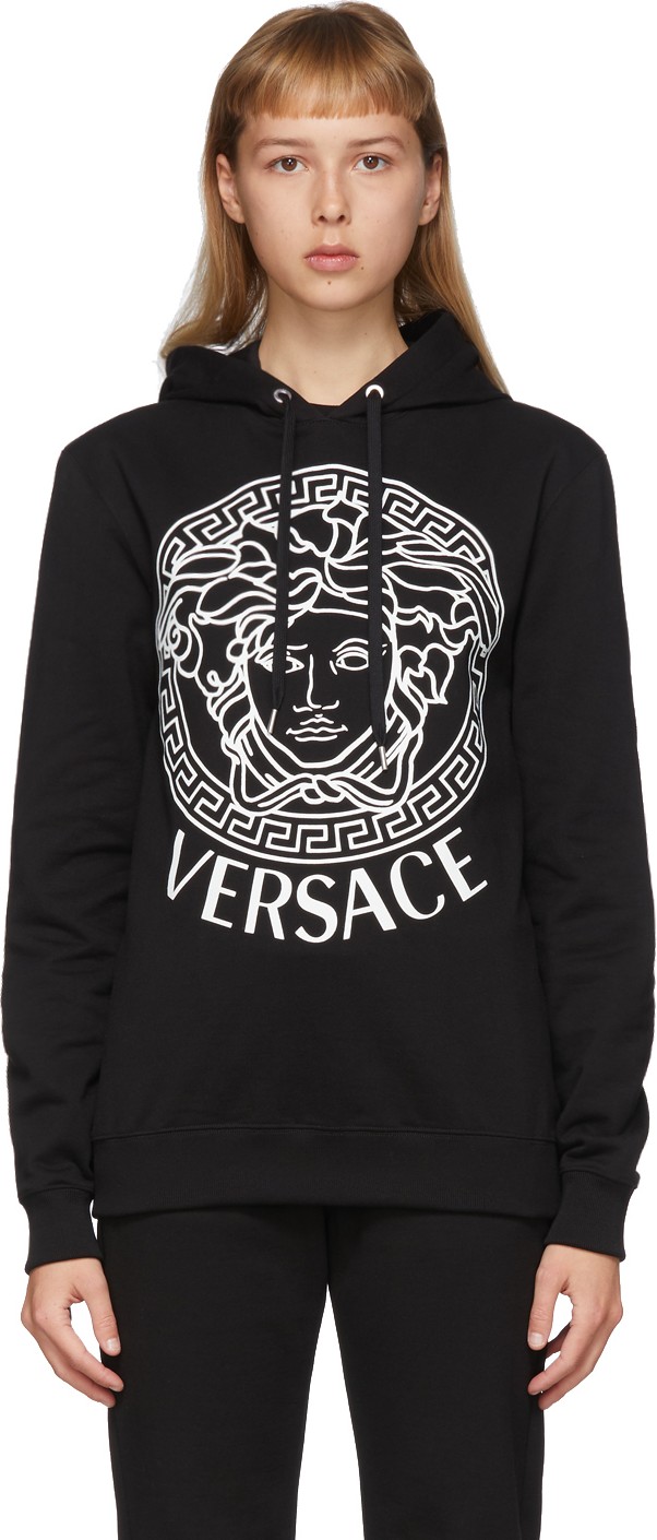 Versace SSENSE Exclusive Black Medusa Hoodie