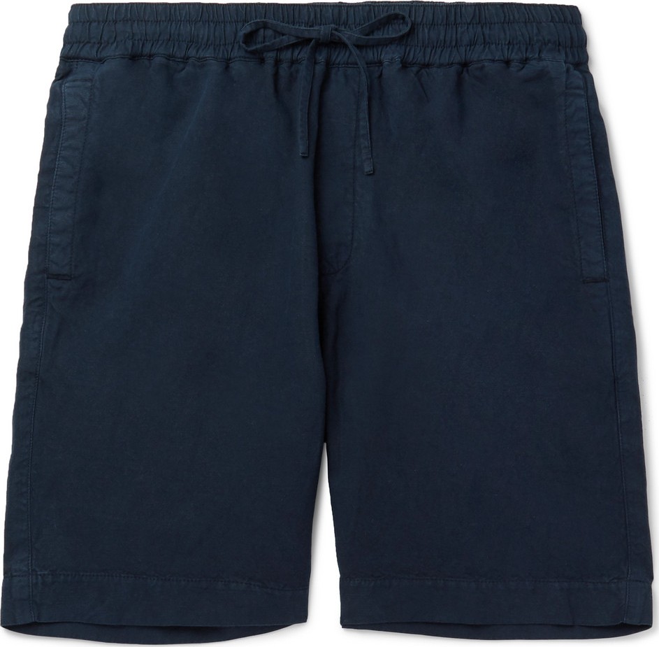 YMC Cotton and Linen-Blend Drawstring Shorts