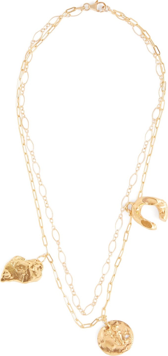 Alighieri Multi-charm gold-plated necklace