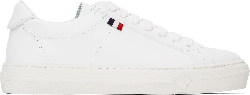 Moncler White Alodie Sneakers