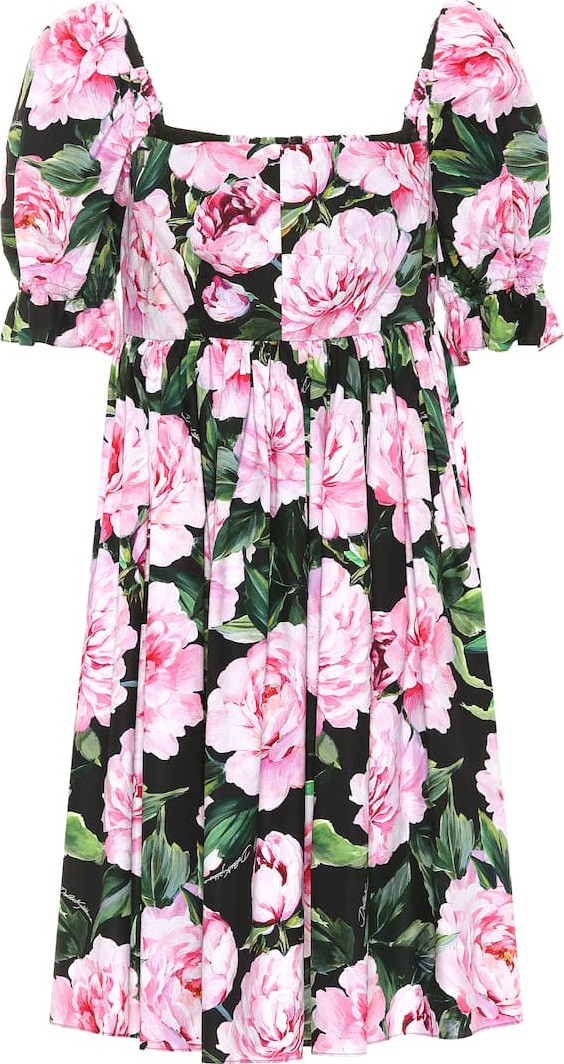 Dolce & Gabbana Floral cotton minidress