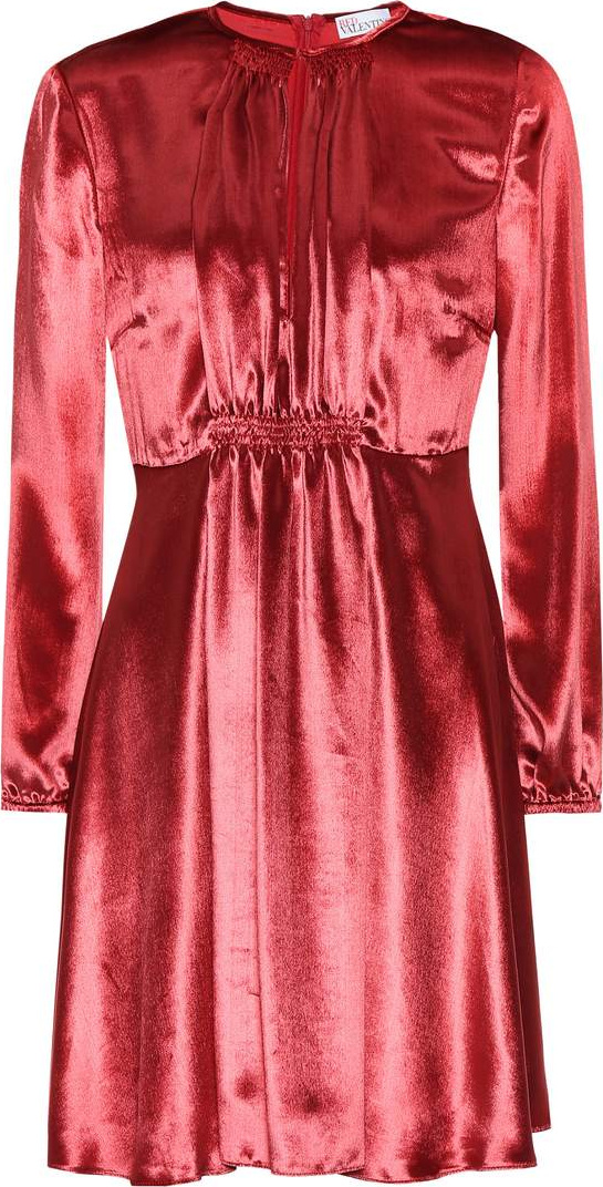 RED Valentino Silk-blend velvet minidress
