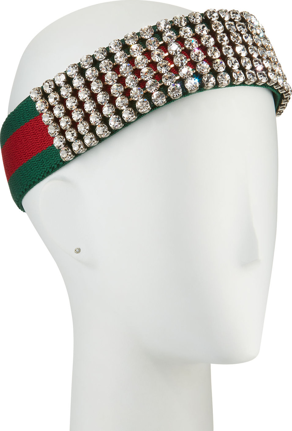 Gucci Crystal Embellished Web Headband