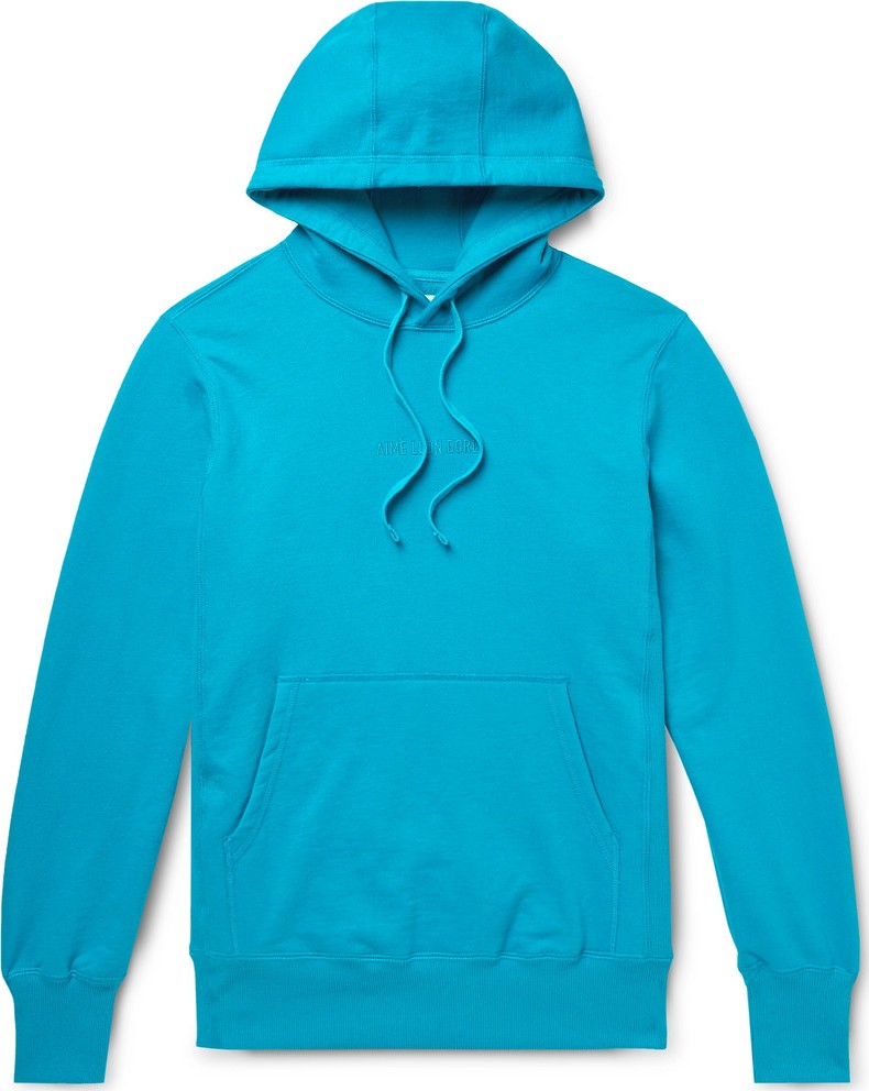 Aimé Leon Dore Logo-Embroidered Loopback Cotton-Jersey Hoodie