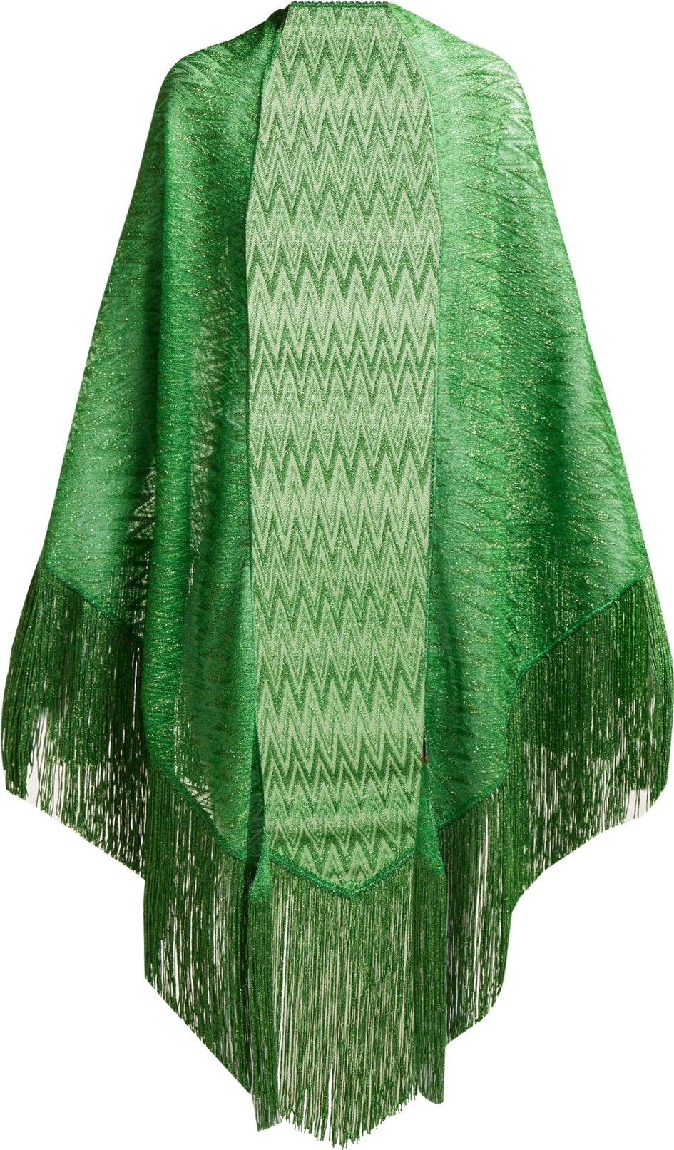 Missoni Metallic fringed-trim wrap