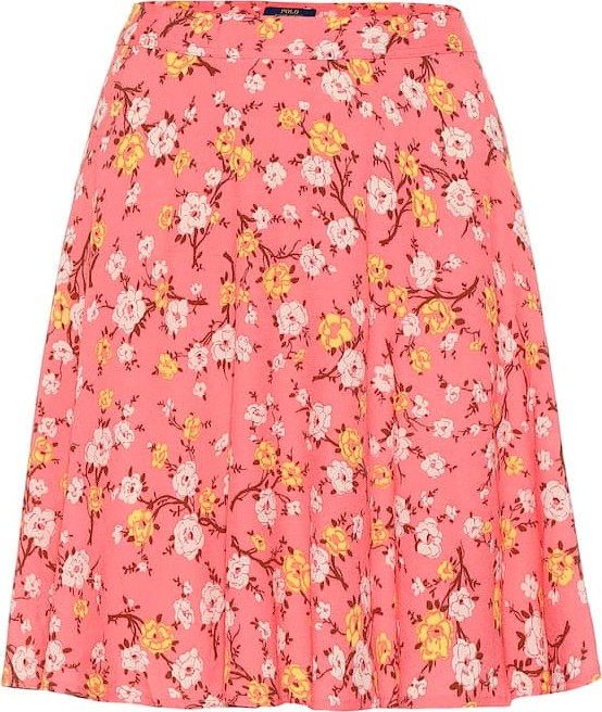 Polo Ralph Lauren Floral crêpe miniskirt