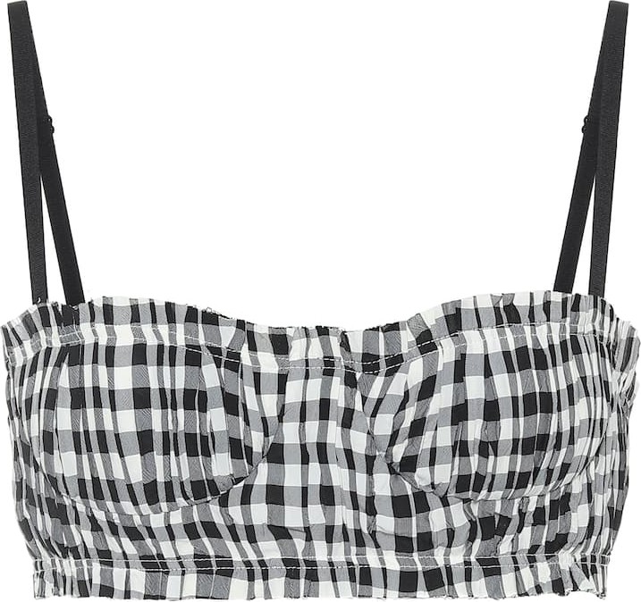 Khaite Exclusive to Mytheresa – Indira gingham bralette