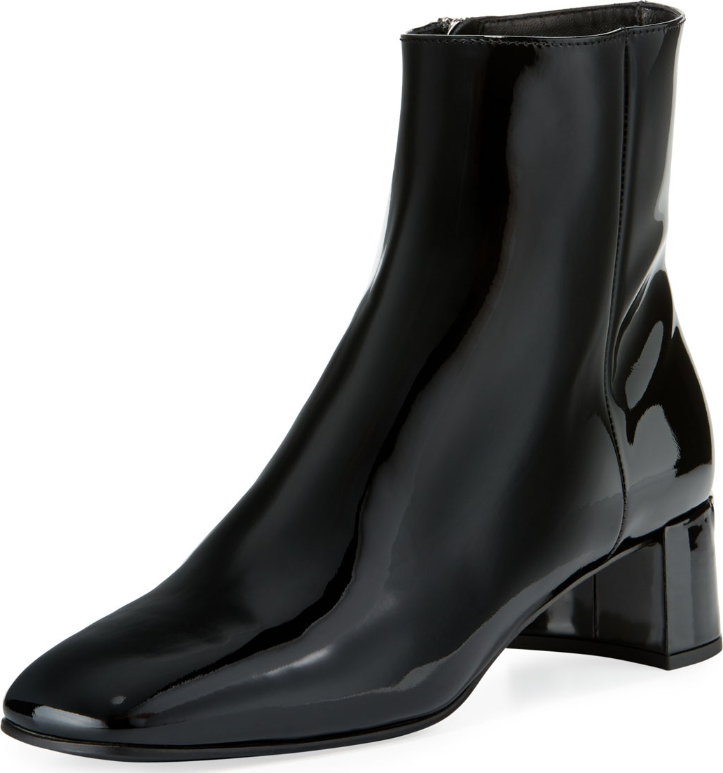 Prada Shiny Patent 45mm Booties