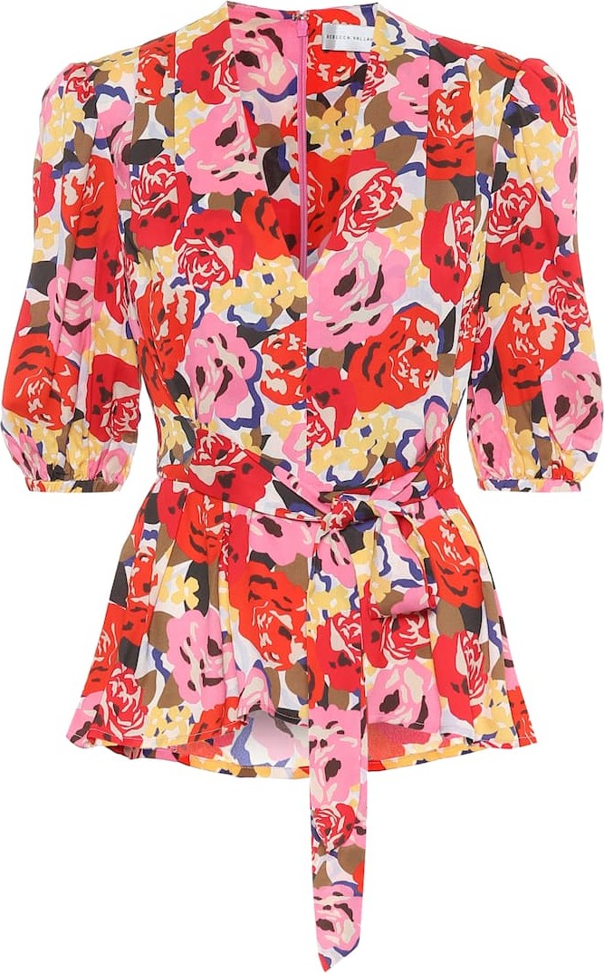 Rebecca Vallance Blume floral crêpe blouse