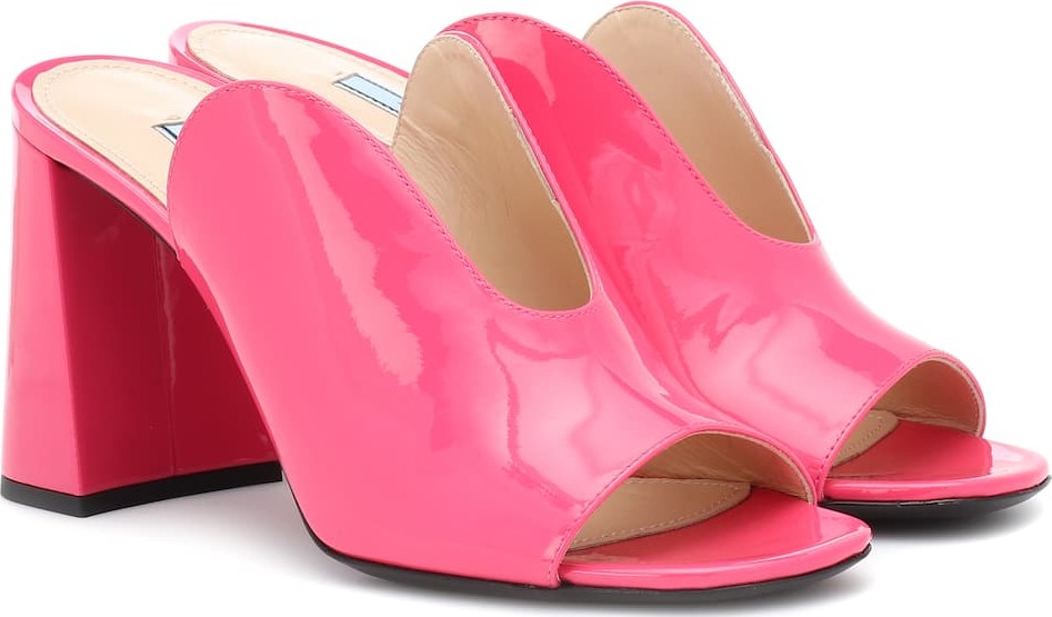 Prada Patent leather mules