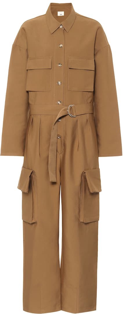 Frankie Shop Linda cotton-blend jumpsuit