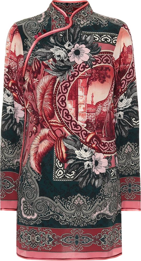 F.R.S For Restless Sleepers Aura silk shirt dress