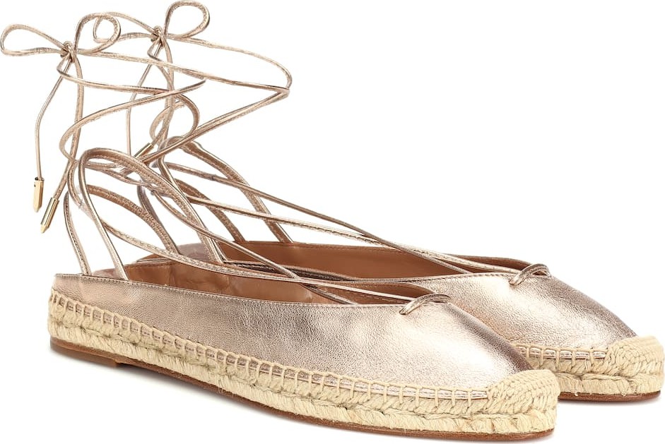 Aquazzura Minimalist leather espadrilles