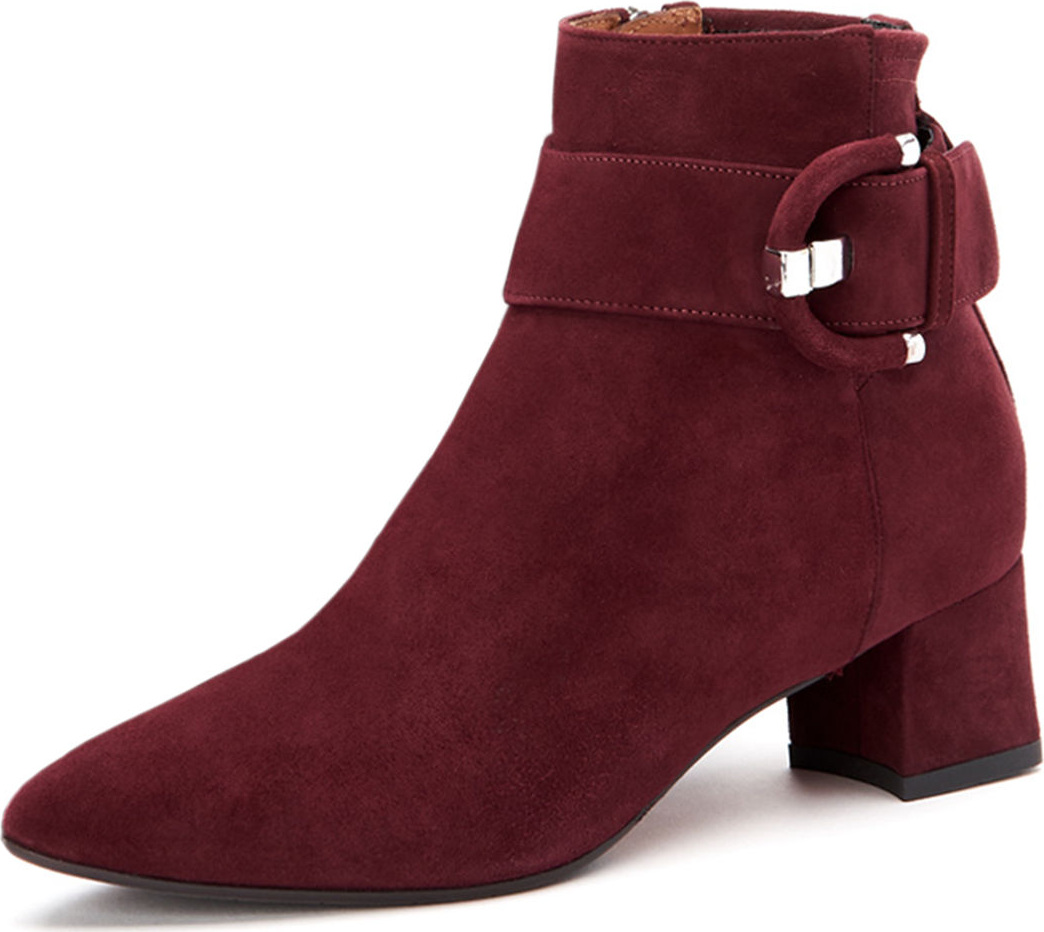 Aquatalia Phiona Suede Block-Heel Booties