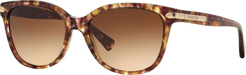 COACH Cat-Eye Sunglasses w/ Logo Plate Temples
