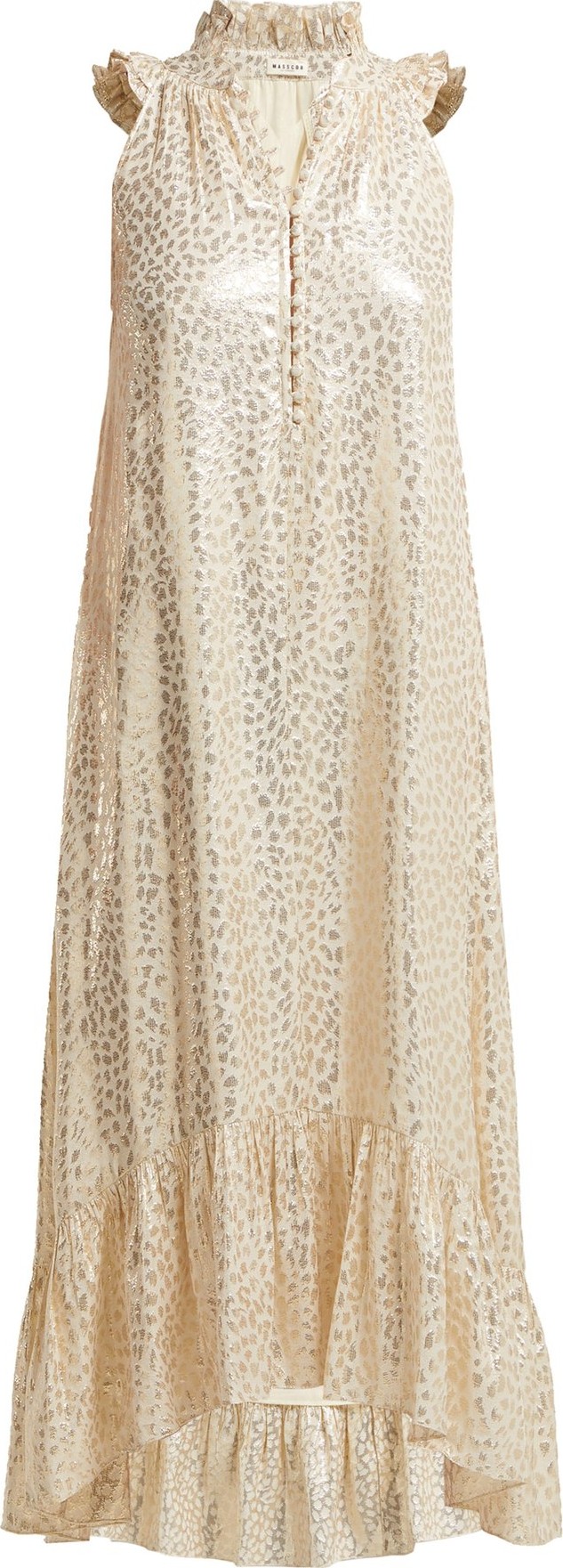 Masscob Cuba silk-blend brocade dress