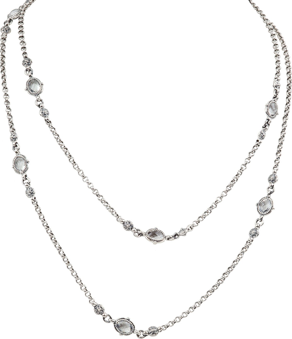 Konstantino Pythia Double-Strand Crystal Eyeglass Necklace