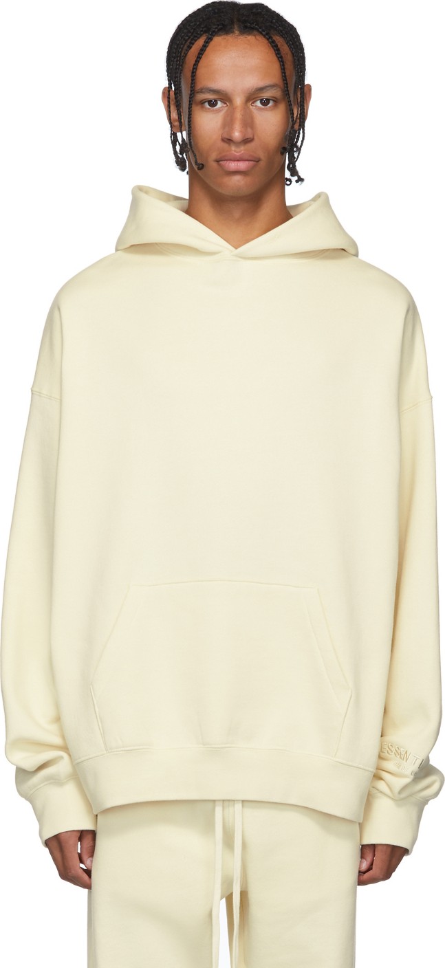 Essentials Off-White Reflective Pullover Hoodie