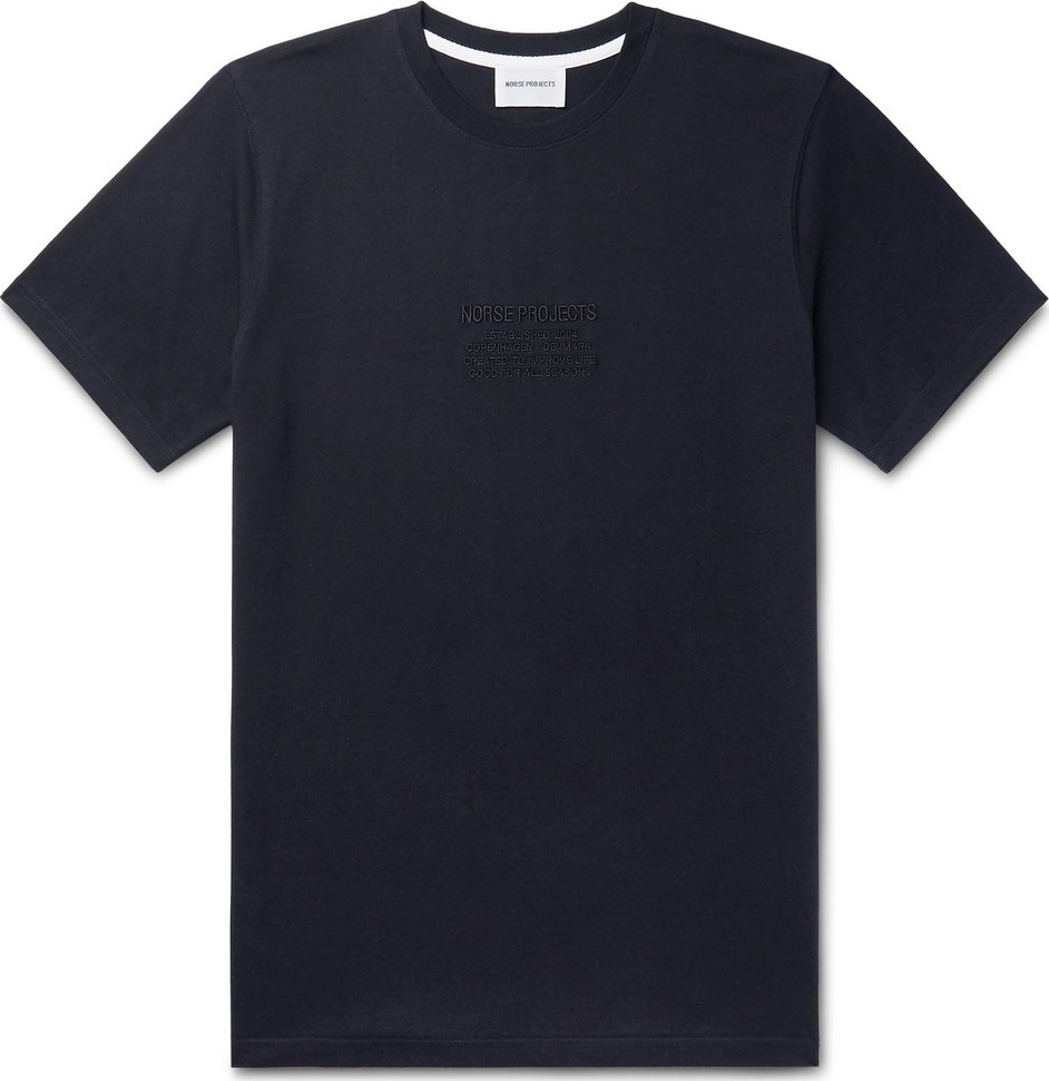 Norse Projects Niels Logo-Embroidered Cotton-Jersey T-Shirt
